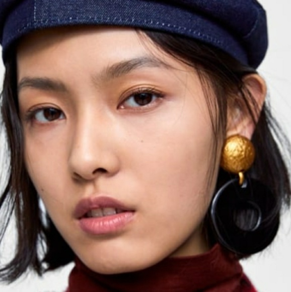 Zara Two Tone Earrings - Picture 1 of 2